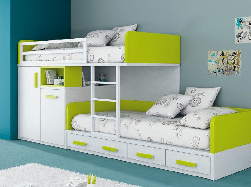 Awesome Kids Beds With Storage Modern Kid Bedroom Interior
