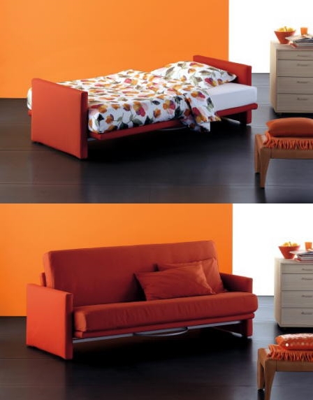 sofa cama naranja
